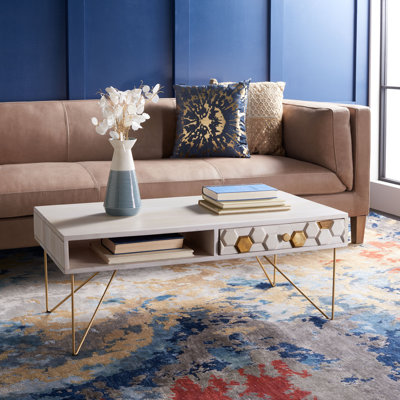 Solid Wood Coffee Table with Storage