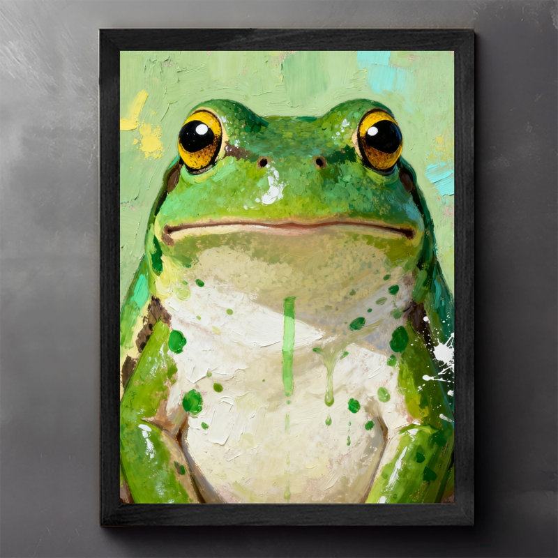 Reproduction d'art encadrée noire rétro, H 11 po x l 9 po