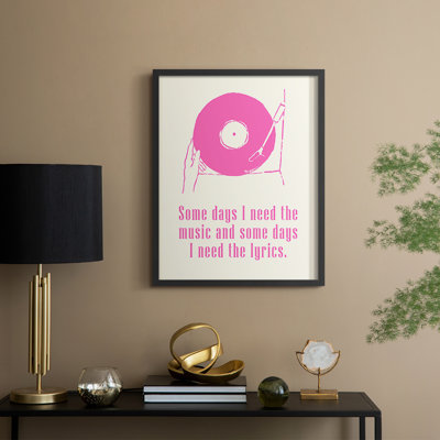 «Sweet Melody II», reproduction encadrée - bois massif