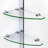 DreamLine Unidoor 39 - 40 inch W x 72 inch H Frameless Hinged Shower Door with Shelves in Chrome-122037280-122781552