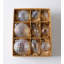 5'' Glass Holiday Shaped Ornament