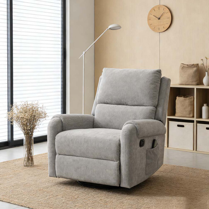Fauteuil inclinable manuel avec massage, Gris