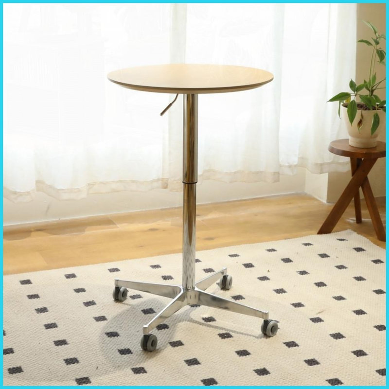 Table basse à hauteur réglable en alliage d'aluminium - peu encombrante, portable pour le salon, le patio et amp; Petits appartements