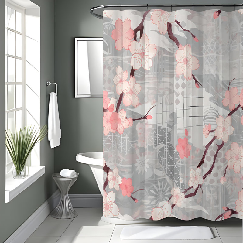 Daliana Abstract Shower Curtain, 72"H x 70"W