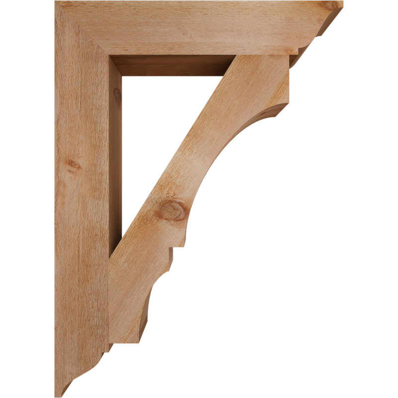 Support traditionnel Balboa, Cèdre rouge de l'Ouest brut, L 6 po x P 32 po x H 44 po