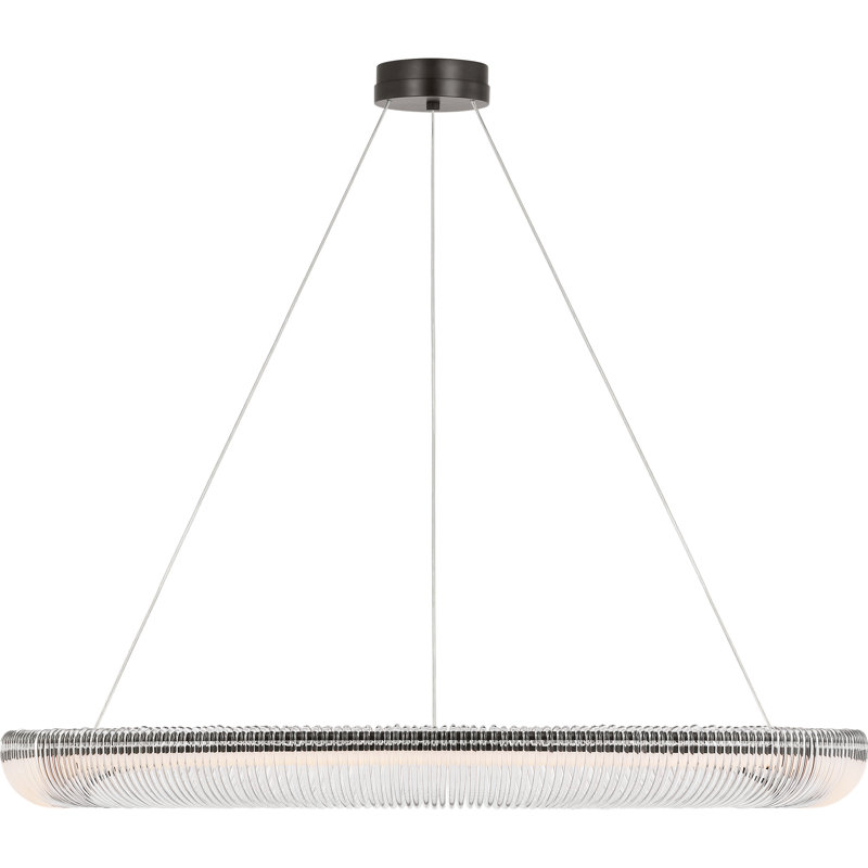 Chapman and Myers Transitional Pierce Chandelier, 40, Aged Iron