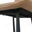 Chaises de salle à manger rembourrées en similicuir avec pieds en métal Modern Minimalist-1969625903