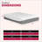 Mattresses, 13 in. Full Gel Memory Foam Mattress in a Box with Double Jacquard Cover | Polyester | Grey+White-816615462