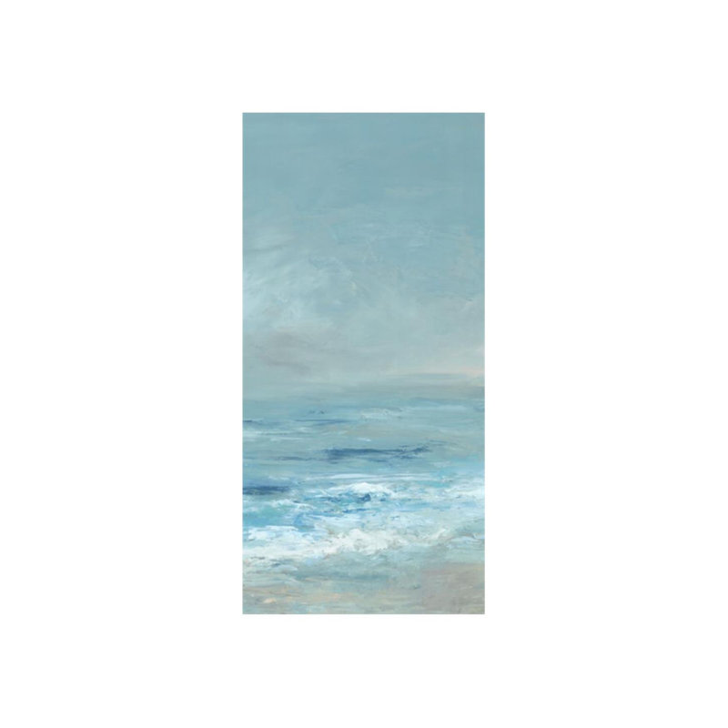 Ocean Blue II Print by Barclay Butera, Image Brush Gel, 74" H x 36" W x 1.5" D