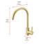 Robinet de cuisine Elegant Lighting Finn-95236229