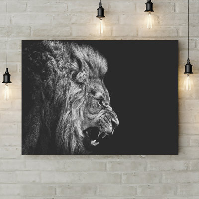 Lion Roar - Wrapped Canvas Print