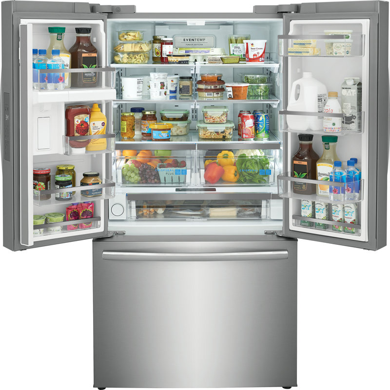 36" Stainless Steel French Door Refrigerator with Ice Maker