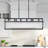 6-Light Industrial Glass Pieces Dimmable Adjustable Pendant Light Fixture Chandelier