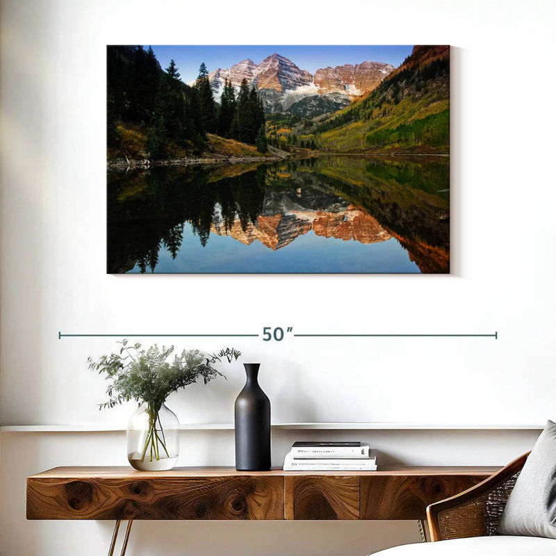 Paysage Alvord Loon Maroon Bells, H 26 po x l 39 po