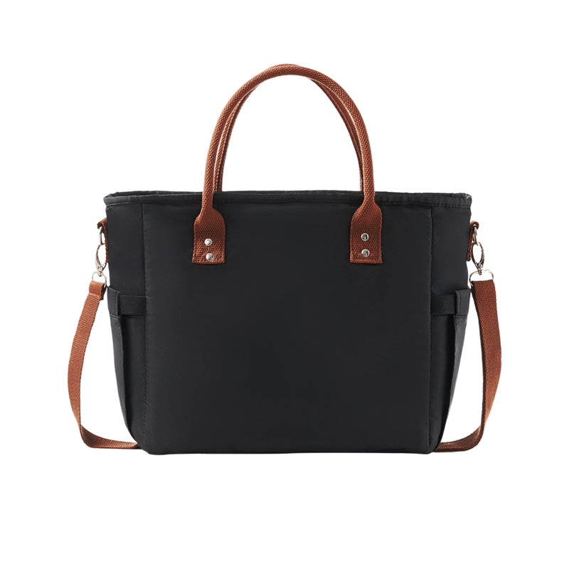 Portable Insulated Lunch Bag, Black