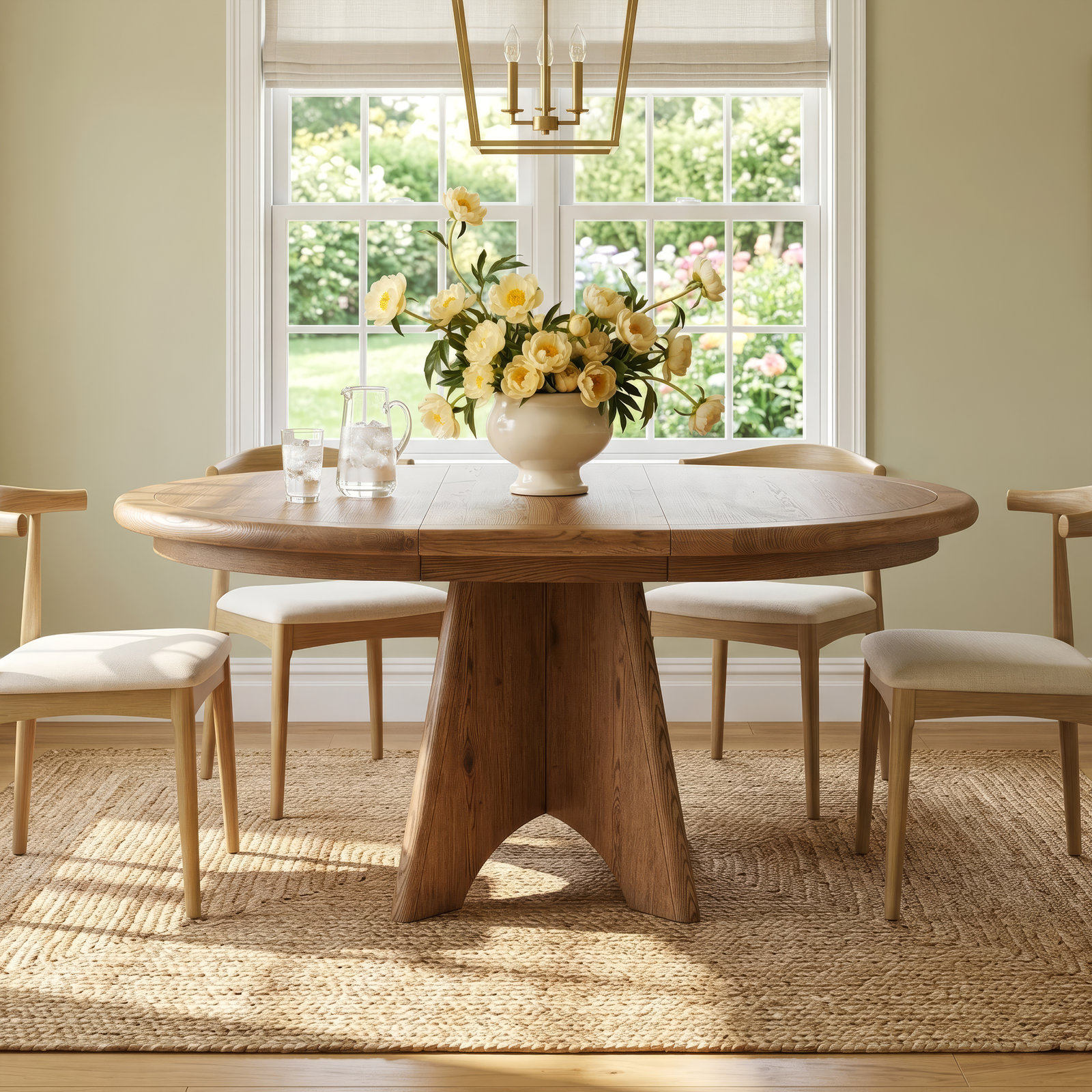 Hayes 48" Oak Dining Table, Sienna