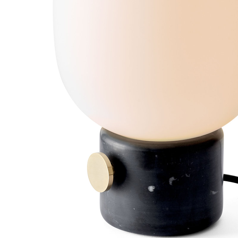 JWDA LED Table Lamp, Black Marble, 11.4" H x 6.7" W