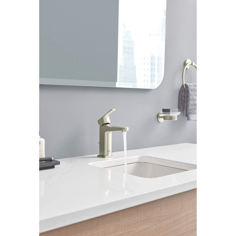 Tallinn Single Hole Bathroom Faucet, Brushed Nickel
