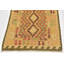 Tapis de surface en laine orange 2 pi 8 po x 4 pi 3 po one-of-kind à la main noué la new age Elland