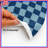 Blue Checkerboard Pattern Quilted Thin Bedspread-132415404