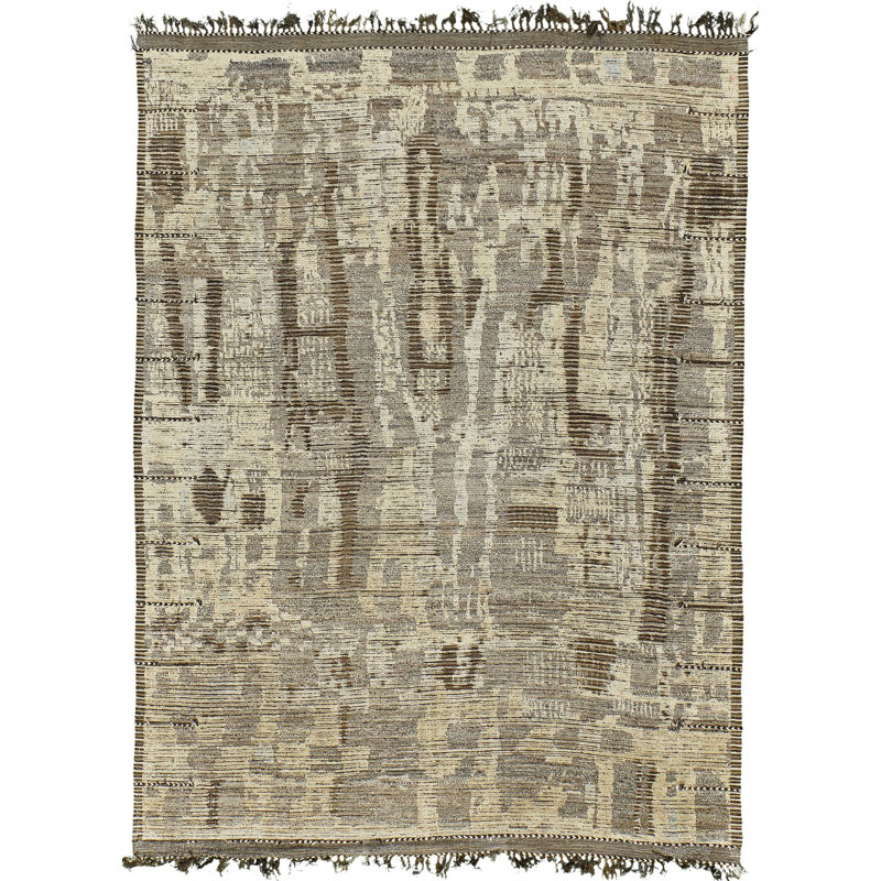 Modern Distressed One-of-a-Kind Rectangle 10'2" X 14'4" Area Rug