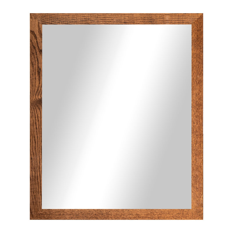 Miroir en bois franc Ebark Designs Ebark - chêne rouge 2 po, 33 po x 30 po, Miel