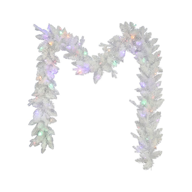 108'' in. Lighted Pine Garland