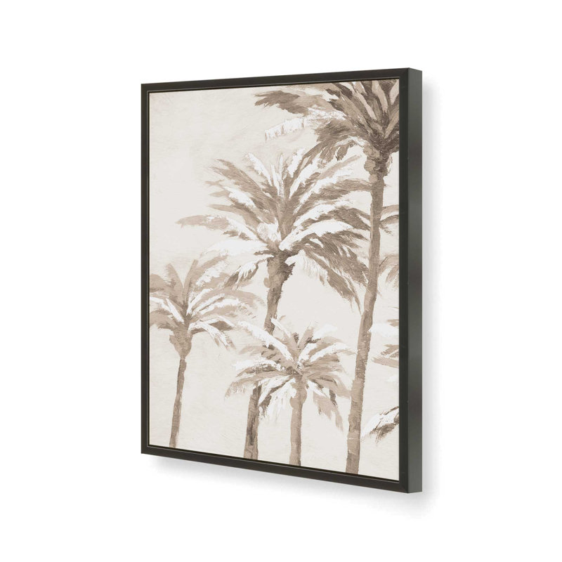 «Palm Court» par Cloverfield & Co., reproduction d'art, Noir, L 18 po x H 24 po, Impression encadrée