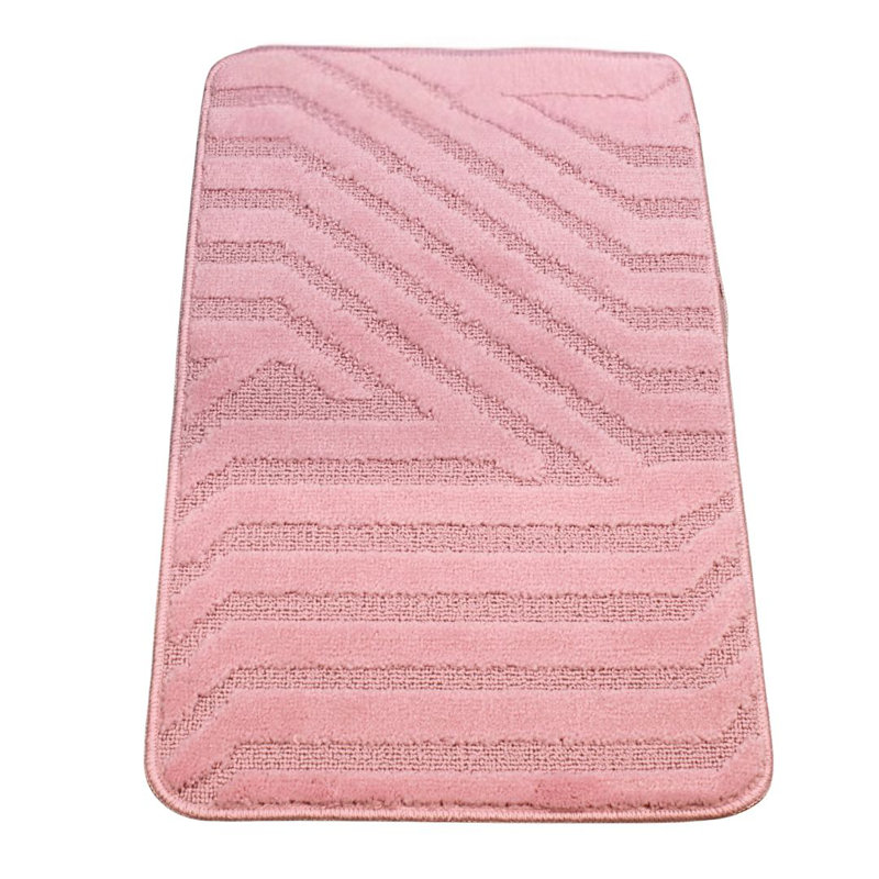 Polypropylene Plastic Bath Mat, Pink