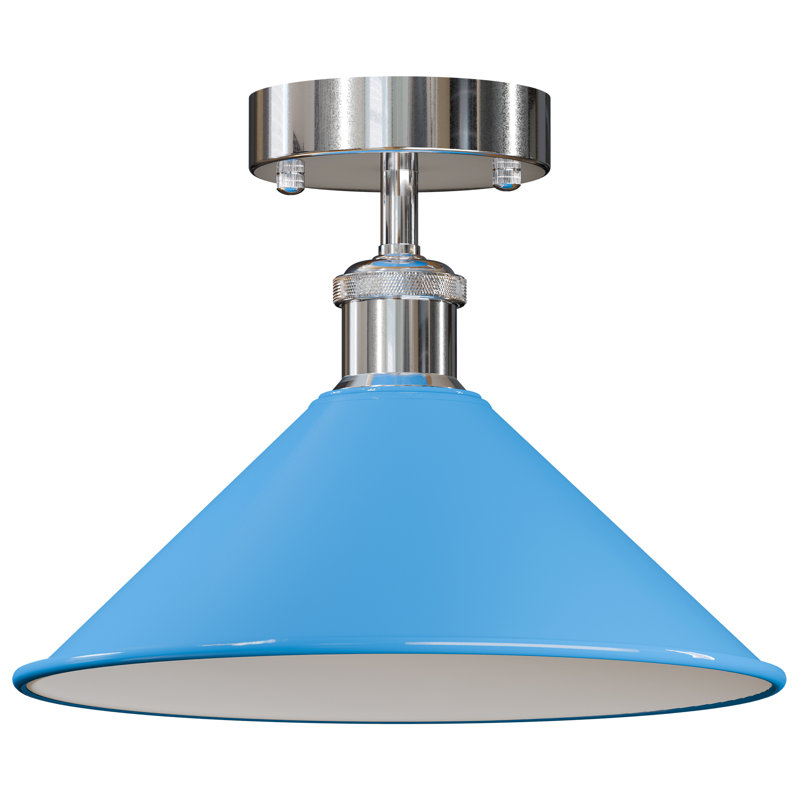 Chasteen Semi Flush Mount, Blue