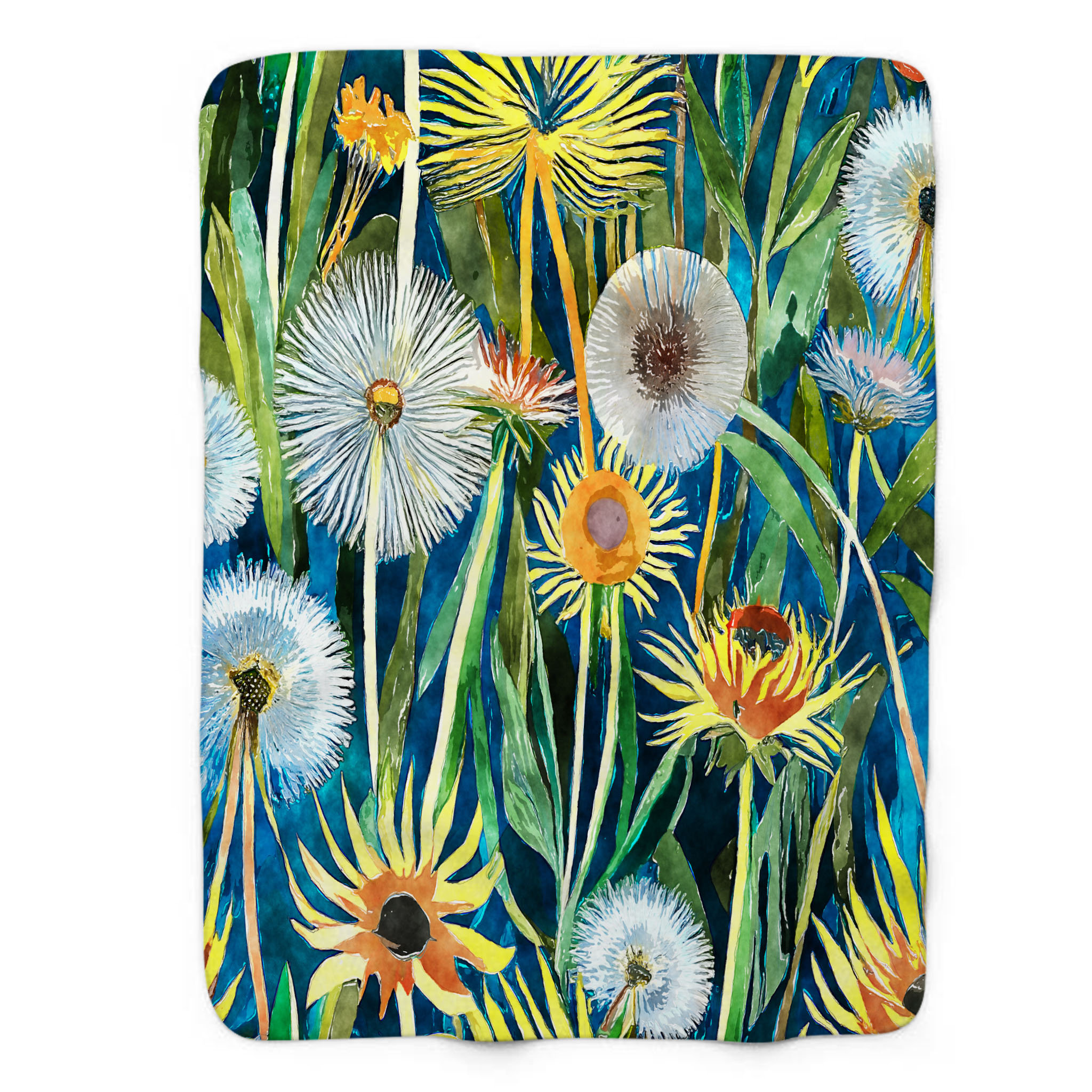 Flower Power Throw Blanket