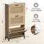 Lena Rattan Shoe Storage Cabinet