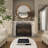 Gruver Solid Wood Circle Wall Mirror