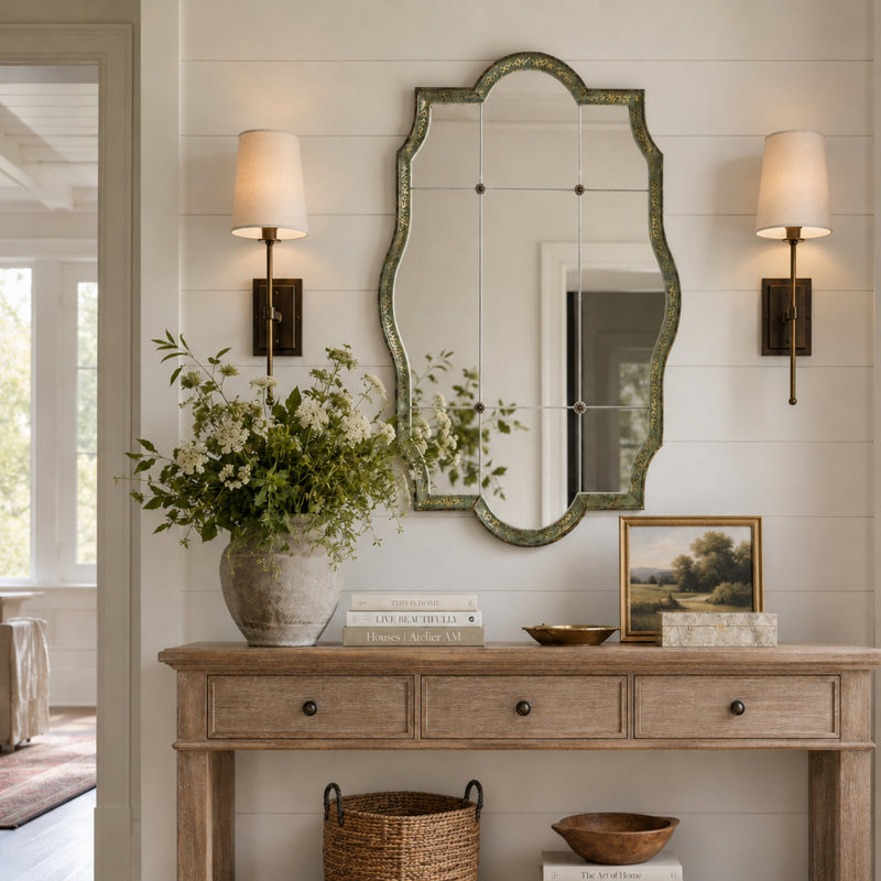 Kare Metal Wall Mirror