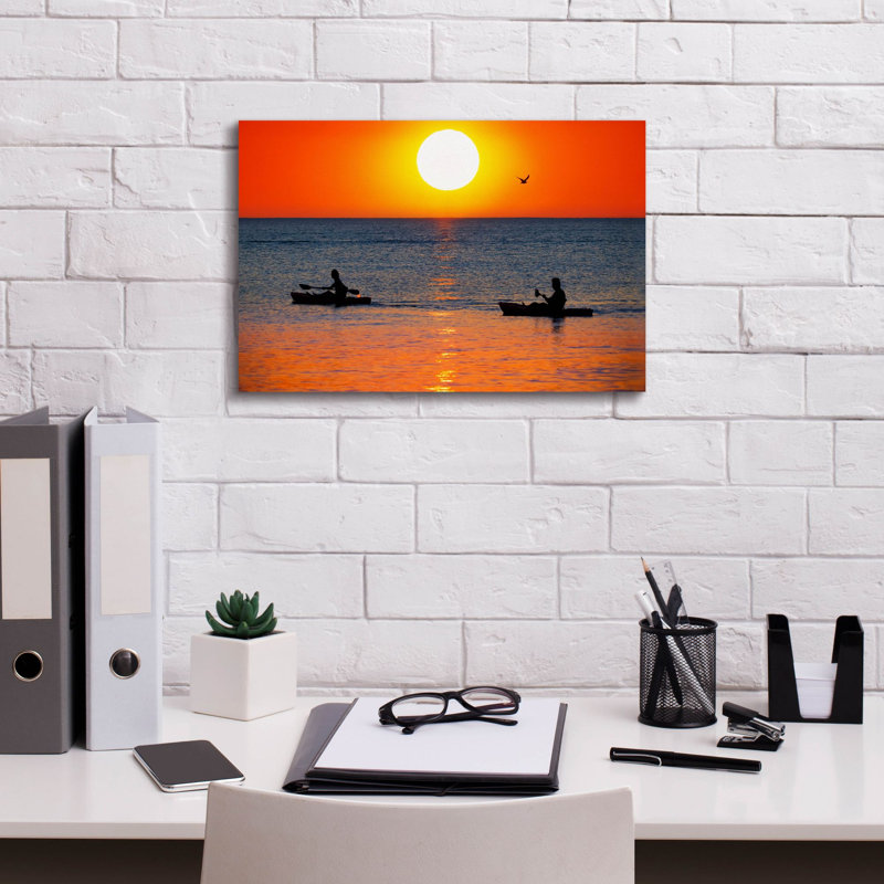 'Sunset Excursion' by Jonathan Ross, Canvas Wall Art, 12" H x 18" W x 0.75" D