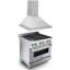 2 Piece Kitchen Package with 30" Freestanding Dual Fuel Range & 30" Wall Mount Range Hood-143368575