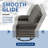 2-Person Wicker Swivel Rocker Seating Group With Cushions Wide Seat-973697746