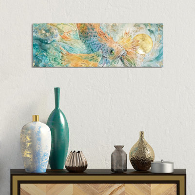 The Blue Below II 1 Piece Wrapped Canvas Panoramic Wall Art