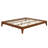 Solid Dry Bamboo Wood Platform Bed Frame, With Wood Slat Support-1294072766
