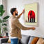 Elephant Over City Modern - Print-136791763-136791765