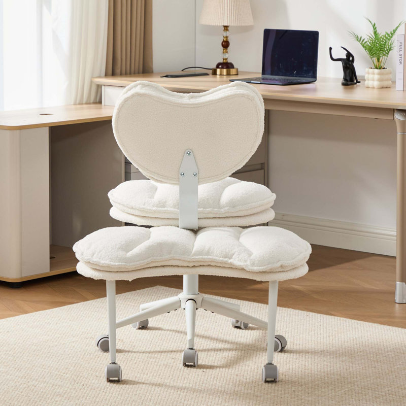 Fauteuil de méditation moderne plus avec pattes croisées, roues et tabouret réglable