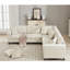 Canapé modulaire modulaire, canapé en L, canapé rembourré avec 5 coussins décoratifs, canapé de style moderne pour la maison-769301324