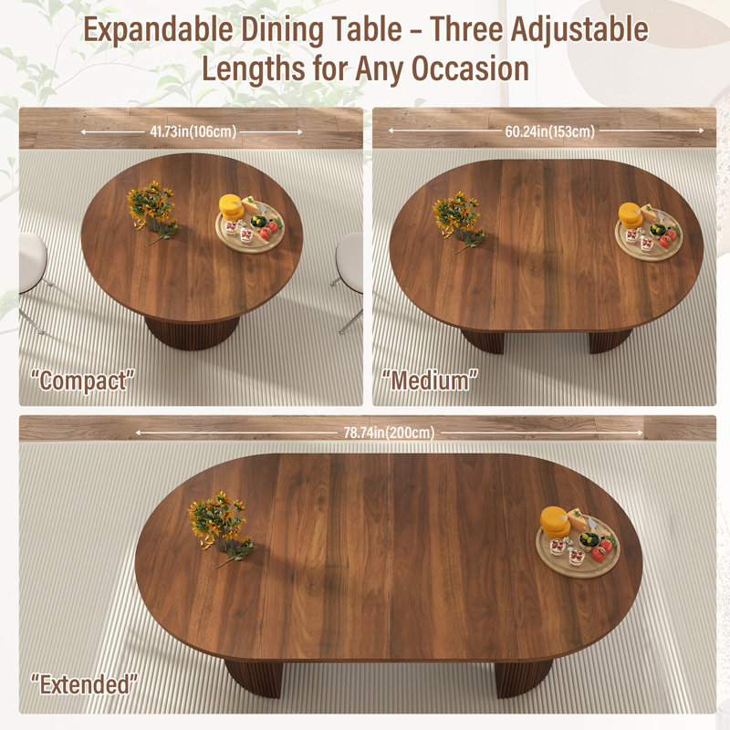 Extendable Dining Table, Walnut