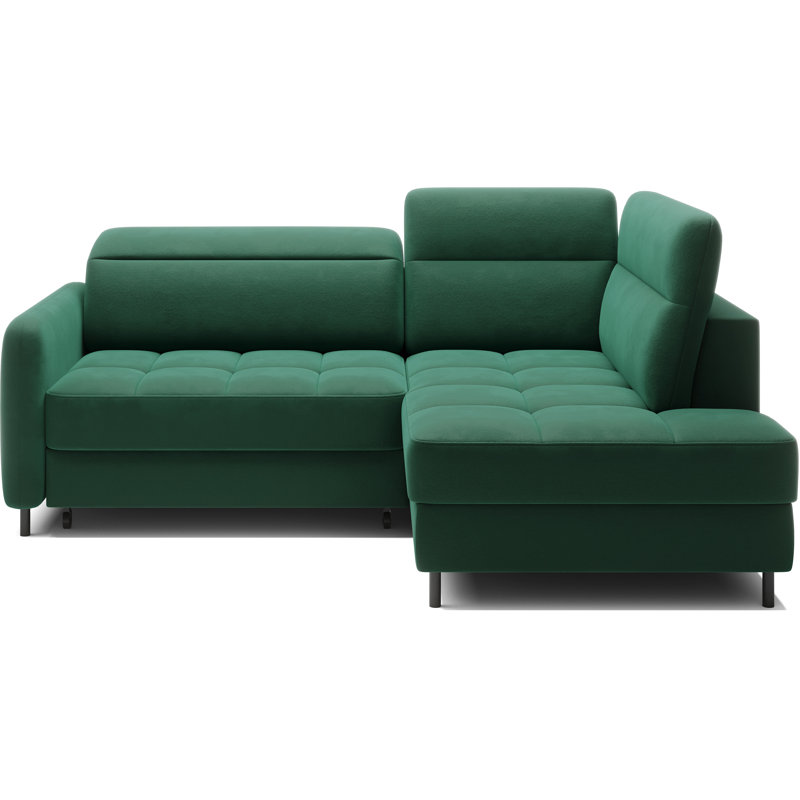Bopha 3 Seater Sofa Bed, Right Hand Facing, Dark Green