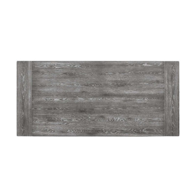 Rectangular Trestle Table With Double Turned Pedestal