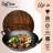NutriChef Pre-Seasoned Cooking Wok - Cast Iron Stir Fry Wok with Wooden Lid 