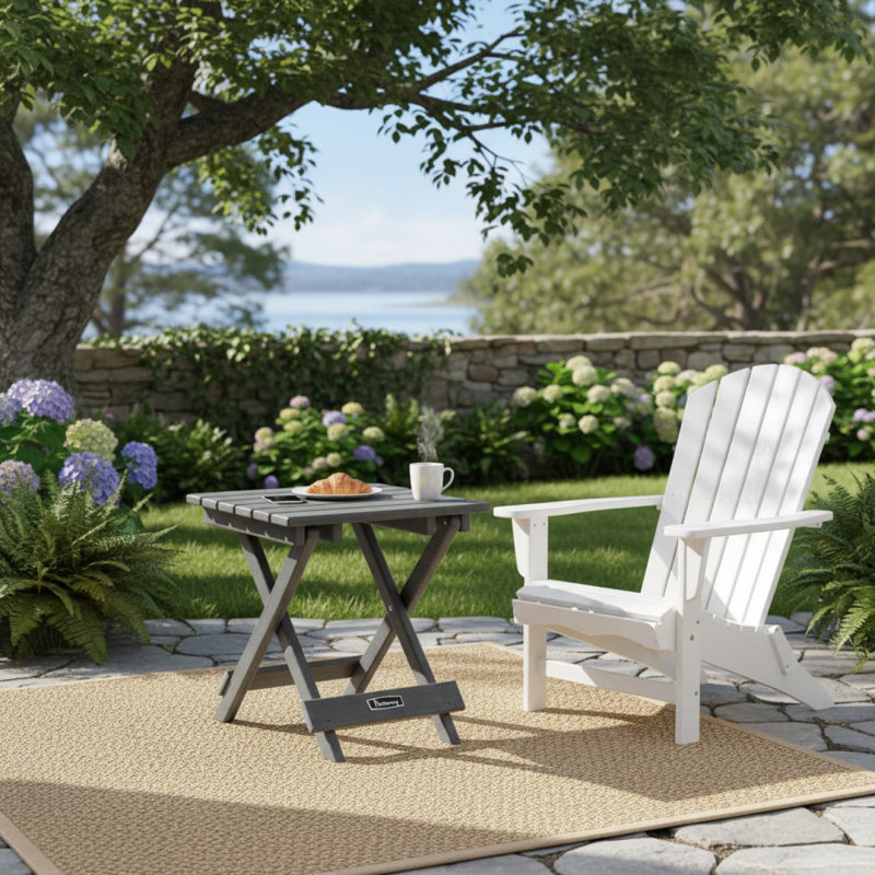 Square Outdoor Side Table , 16.3cm W 16.3cm D