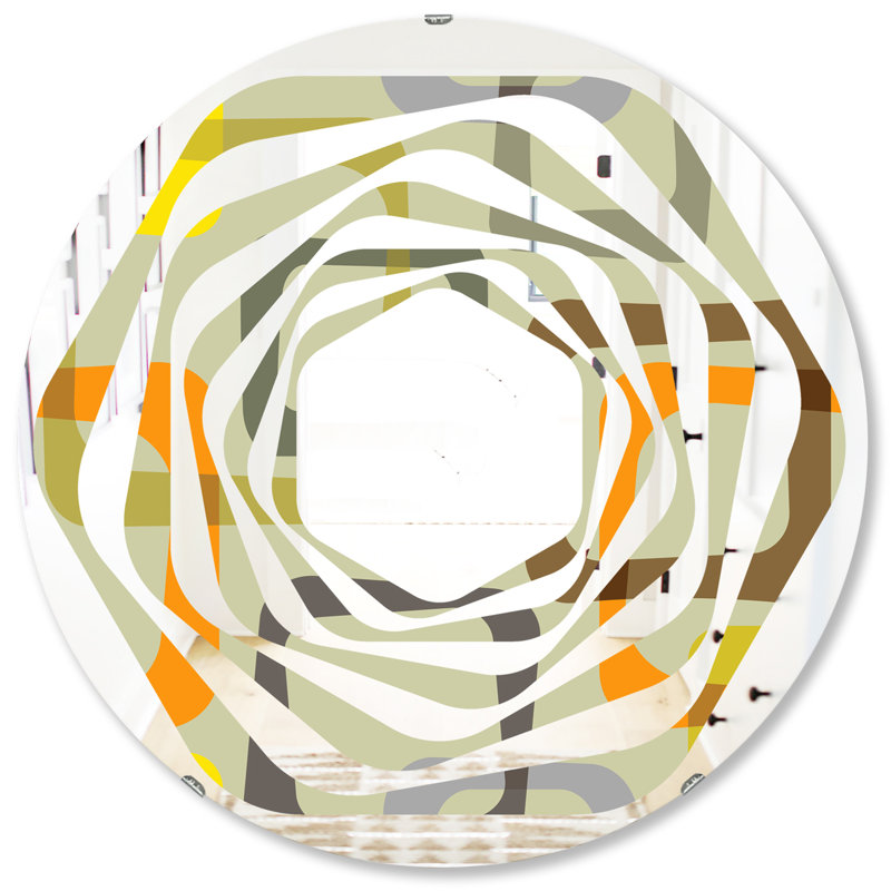 Miroir mural Whirl, H 31,5 po x l po