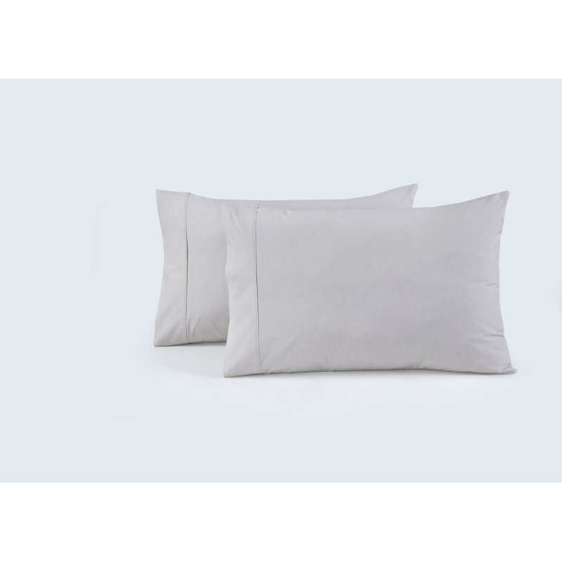 Egyptian Cotton Satin - Set of 2, Standard, Stone