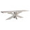 Nantes 102-Inch Rectangular Mango Wood Pedestal Table Finished In An Antique White Wash